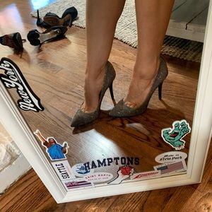 Gorgeous silver Brian Atwood heels